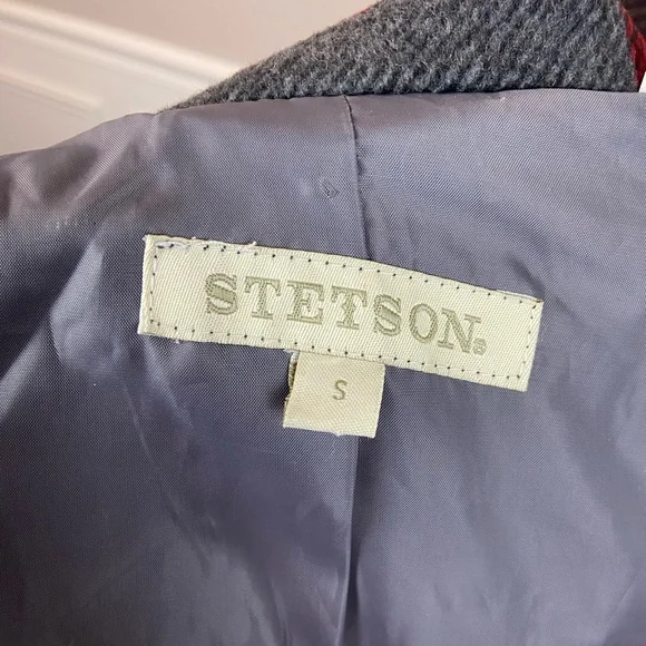 Stetson Ladies Collection,1498 Coat/Jacket grey wool, plaid, Size S, western - Picture 10 of 12